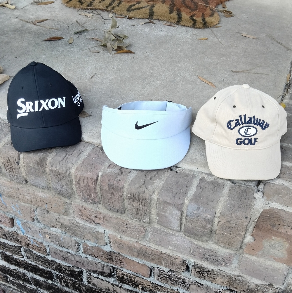 3 Gold Hats/Visor